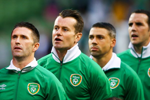 Keane, Given, Walters, O'Shea of Ireland 