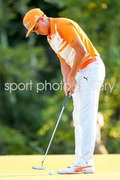Rickie Fowler Deutsche Bank Winning Putt 2015