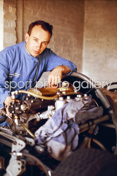 John Surtees in the garage 1960