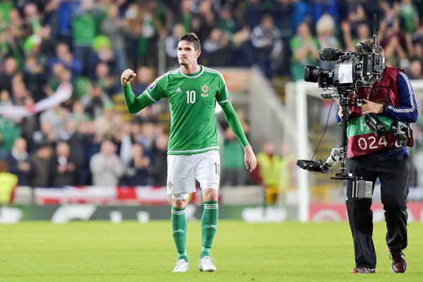 Kyle Lafferty Northern Ireland celebrates