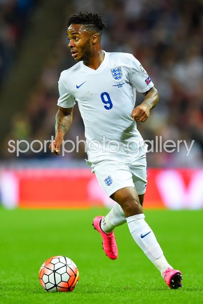 Raheem Sterling England v Switzerland Wembley 2015