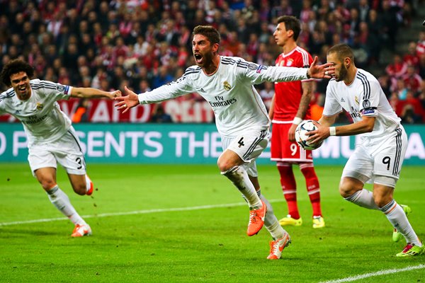 Sergio Ramos Celebrating Champions League 2014