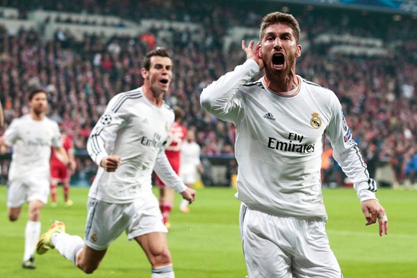 Goal scorer Sergio Ramos Real Madrid