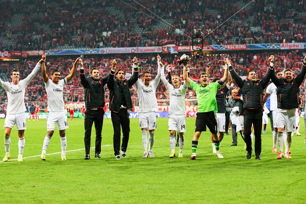 Real Madrid Celebrating Champions League 2014