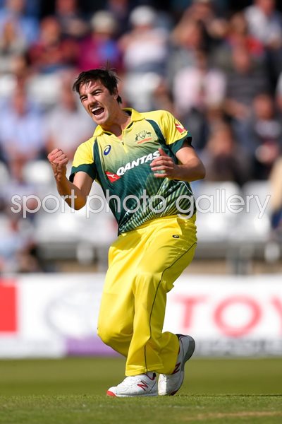 Pat Cummins Australia v England ODI Leeds 2015