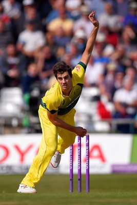 Pat Cummins Australia v England ODI Leeds 2015