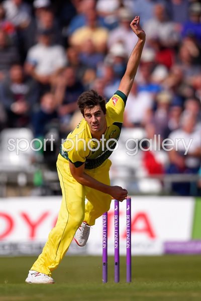 Pat Cummins Australia v England ODI Leeds 2015