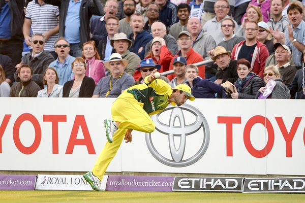 Glenn Maxwell Australia Boundary Catch Headingley 2015