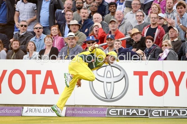 Glenn Maxwell Australia Boundary Catch Headingley 2015