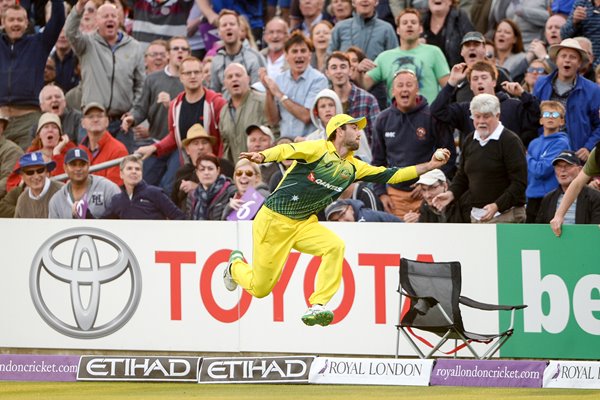 Glenn Maxwell Australia Boundary Catch Headingley 2015