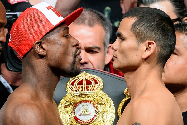 Floyd Mayweather Jr. Marcos Maidana Weigh-In 2014