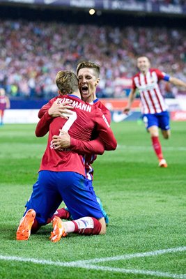 Antoine Griezmann Fernando Torres Atletico Madrid 