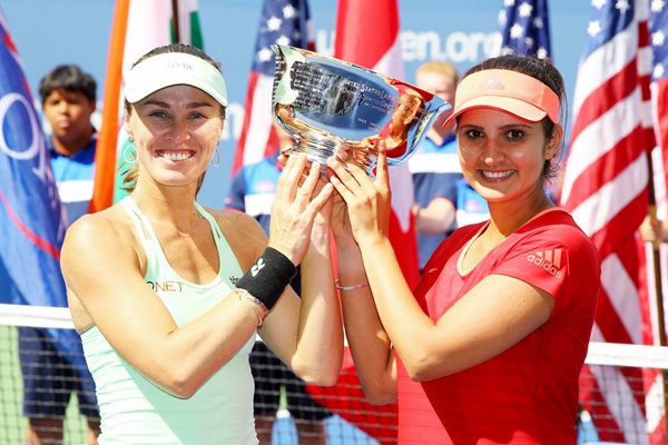 Martina Hingis and Sania Mirza US Open Champions