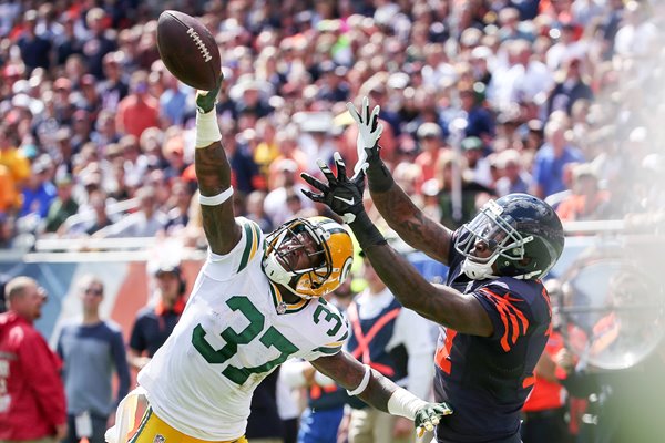 Sam Shields Green Bay Packers v Alshon Jeffery Chicago Bear