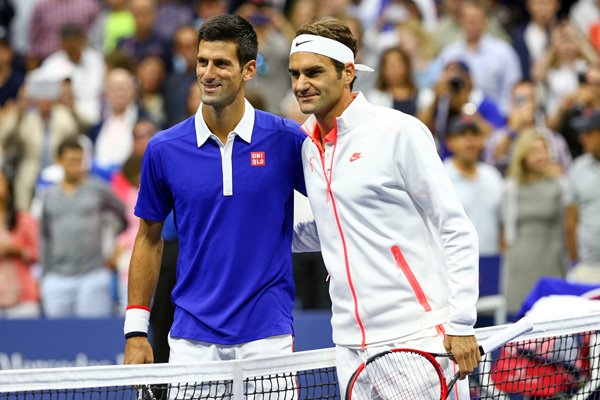 Novak Djokovic and Roger Federer 2015 US Open Final