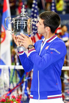 Novak Djokovic 2015 US Open trophy