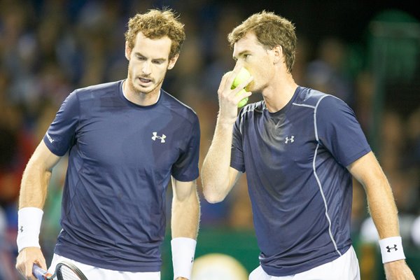 Andy & Jamie Murray Great Britain v Australia Davis Cup 2015