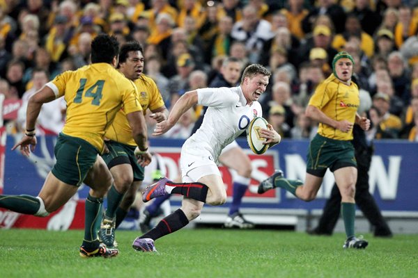Chris Ashton scores against Australia, Sydney 2010