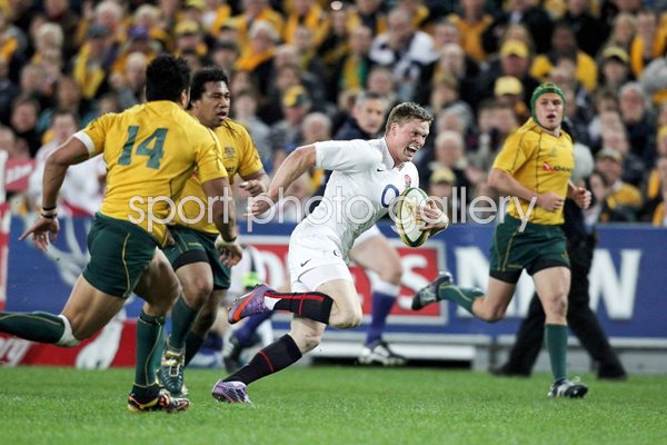 Chris Ashton scores against Australia, Sydney 2010