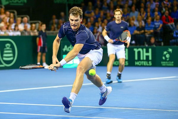 Jamie Murray Great Britain Doubles v Australia Davis Cup 2015