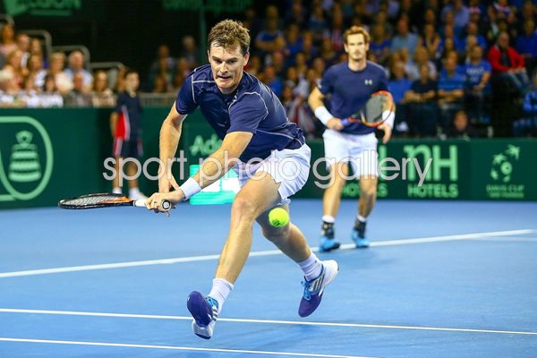 Jamie Murray Great Britain Doubles v Australia Davis Cup 2015