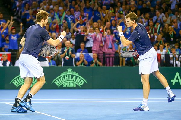 Andy & Jamie Murray Great Britain Davis Cup Glasgow  2015