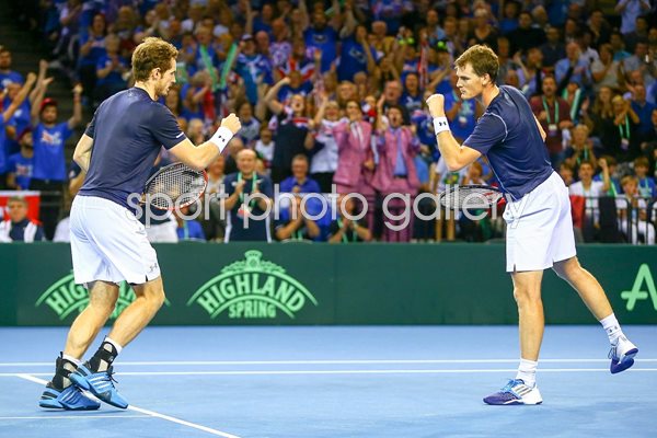Andy & Jamie Murray Great Britain Davis Cup Glasgow  2015