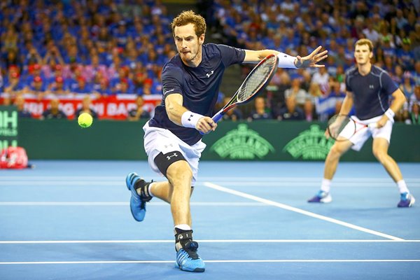 Andy & Jamie Murray Great Britain Davis Cup Glasgow  2015