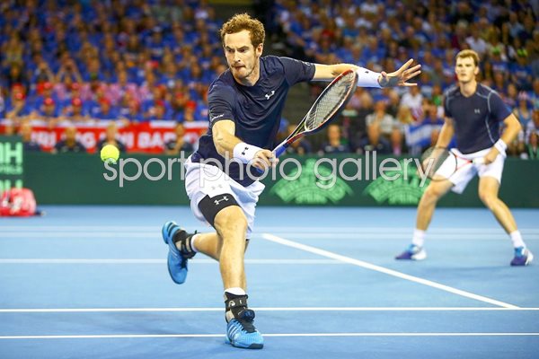 Andy & Jamie Murray Great Britain Davis Cup Glasgow  2015