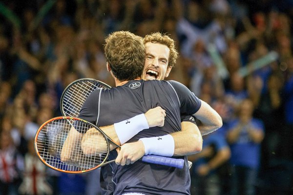 Andy & Jamie Murray Great Britain v Australia Davis Cup 2015