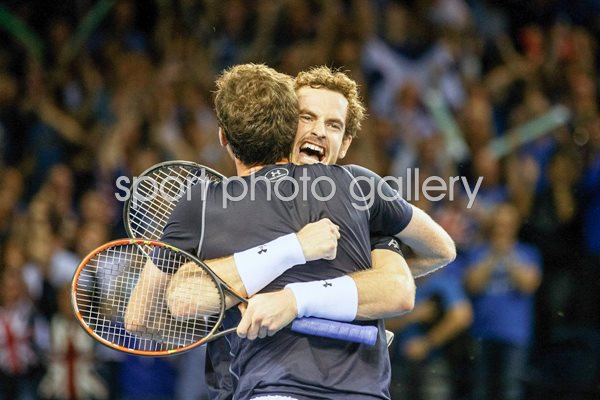 Andy & Jamie Murray Great Britain v Australia Davis Cup 2015
