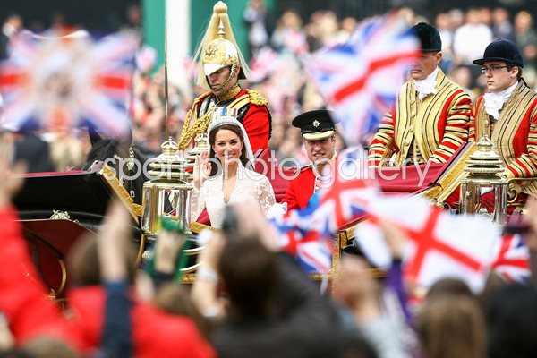 Royal Wedding - Carriage Procession To Buckingham Palace 