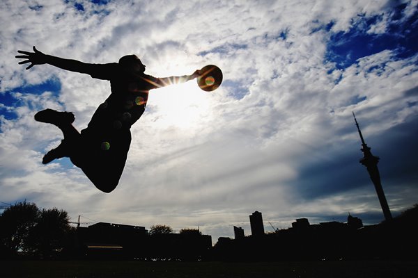 Zev Fishman Frisbee Portrait