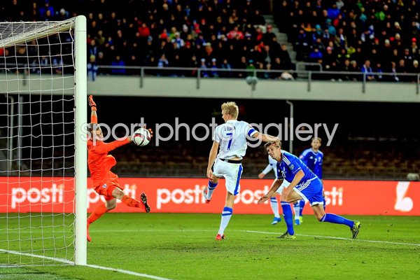 Craig Cathcart Northern Ireland scores v Finland
