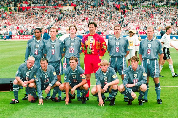 England Team Semi Final Euro 1996