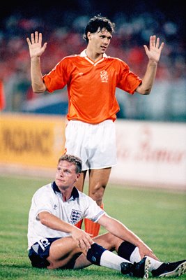 Paul Gascoigne and Marco Van Basten