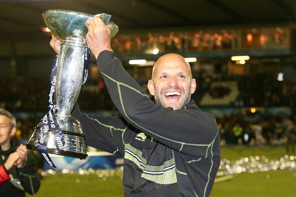 Northampton Jim Mallinder Holding Amlin Challenge Cup Trophy 2014