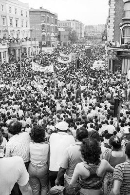 Notting Hill Carnival in the 1980s.