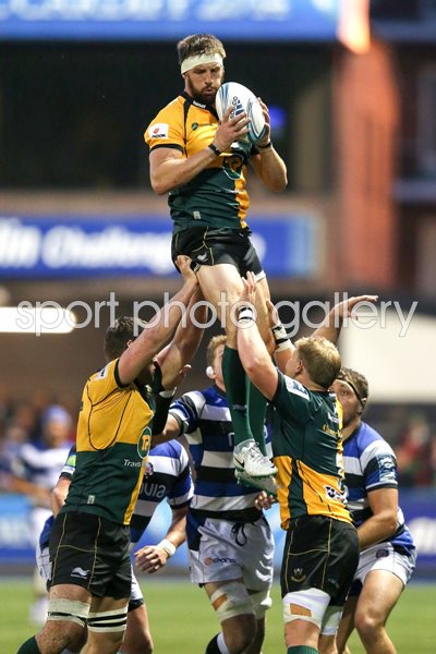 Northampton Saints Tom Wood Amlin Challenge Cup Final 2014