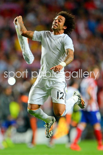 Marcelo Real Madrid Win Champions League Final 2014