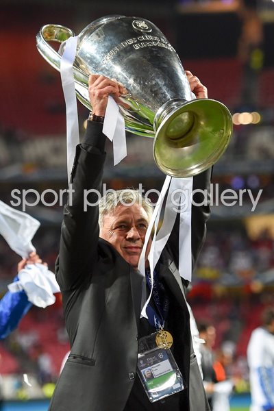 Carlo Ancelotti Real Madrid Champions League Winner 2014