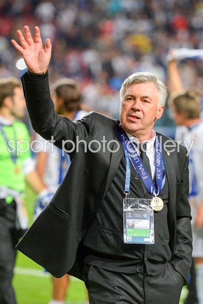 Carlo Ancelotti Real Madrid coach Champions League Final 2014
