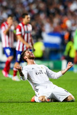 Sergio Ramos Celebration Champions League Final 2014