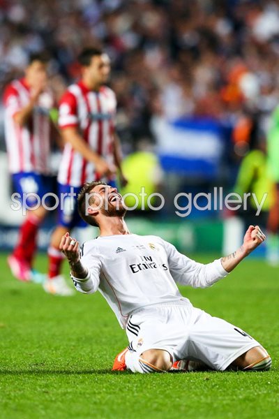 Sergio Ramos Celebration Champions League Final 2014