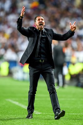 Atletico Madrid Manager Diego Simeone Champions League 2014