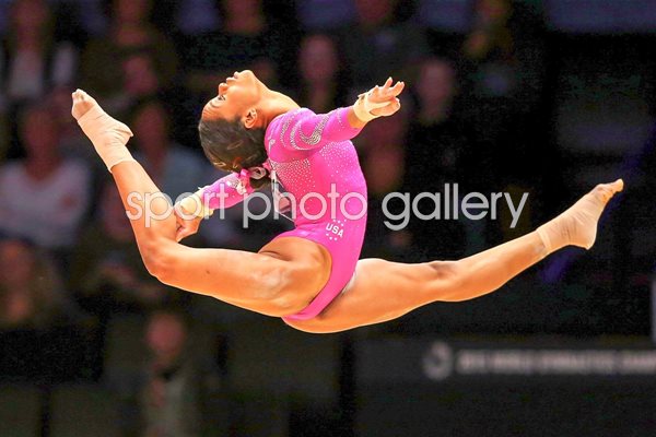 Gabrielle Douglas USA World Gymnastics Glasgow 2015