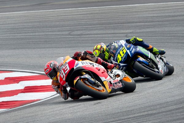 Marc Marquez & Valentino Rossi Malaysian MotoGP 2015