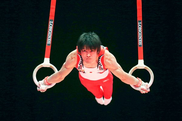 Kohei Uchimura Japan Rings World Gymnastics Glasgow 2015