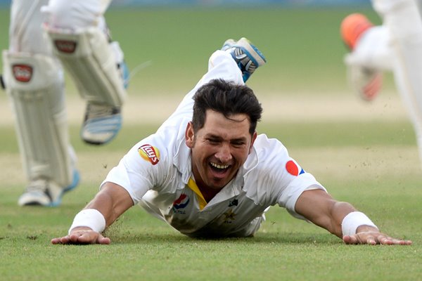 Yasir Shah winning wicket Pakistan v England Dubai 2015