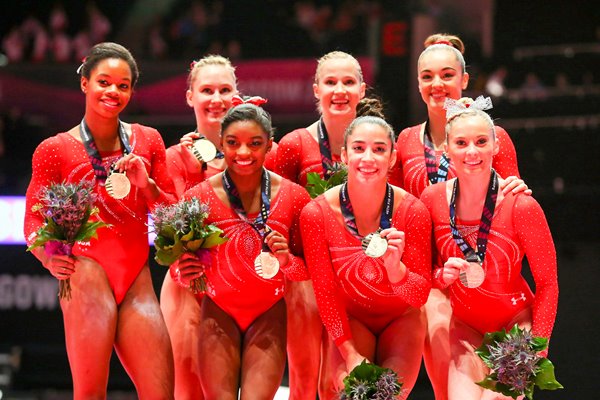 USA Women's Team Gold 2015 World Gymnastics 